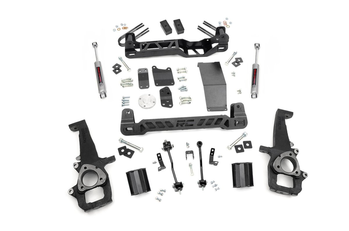 Dodge Ram 1500 Suspension Lift Kit - Front + Rear - Rough Country - 4-Inch Lift Kit - '06-'08